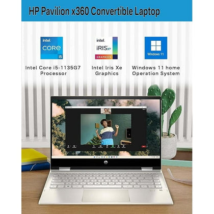 HP Pavilion x360 2-in-1 Touchscreen Laptop, 14