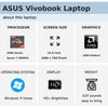 ASUS Vivobook 16" HD Laptop, AMD Ryzen 7 5800HS, 16GB RAM, 512GB SSD, AMD Radeon Graphics, Wi-Fi 6, Chiclet Keyboard, Windows 11 Home