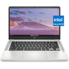 HP Chromebook 14" HD Laptop, Intel Celeron N4120, 4GB RAM, 64GB eMMC, Intel UHD Graphics 600, Thin Design, Chrome OS, Mineral Silver