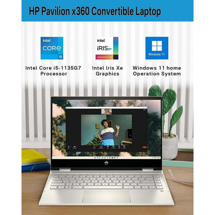 HP Pavilion x360 2-in-1 Laptop, 14