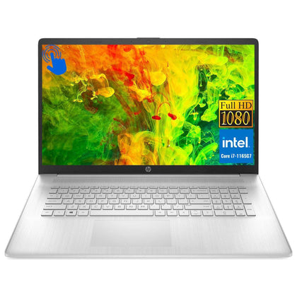 HP 15 Laptop, 15.6” FHD IPS Touch Screen Computer, 11th Gen Intel Core i7-1165G7 Processor (Quad-Core), 16GB RAM, 1TB SSD, Intel Iris Xe Graphics, Wi-Fi 5, Bluetooth, Windows 11 Home, Silver