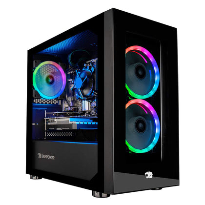 iBUYPOWER Gaming PC Computer Desktop Element Mini 9300 (AMD Ryzen 3 3100 3.6GHz, AMD Radeon RX 550 2GB, 8GB DDR4 RAM, 240GB SSD, WiFi ready, Windows 10 Home)