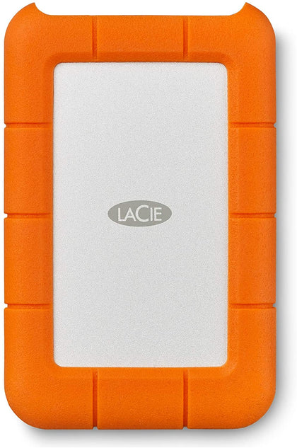 LaCie Rugged Mini 1TB External Hard Drive Portable HDD – USB 3.0 USB 2.0 compatible, Drop Shock Dust Rain Resistant Shuttle Drive, For Mac And PC Computer Desktop Workstation PC Laptop (LAC301558), Orange