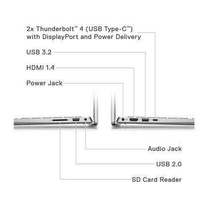Dell Inspiron Laptop Computer, 14 Inch FHD+ (1920 x 1200) Display, AMD Ryzen 7 5825U, 16GB RAM, 1TB SSD, AMD Radeon Graphics, Fingerprint Reader, Backlit Keyboard, Wi-Fi 6, Bluetooth, Window 11 Pro