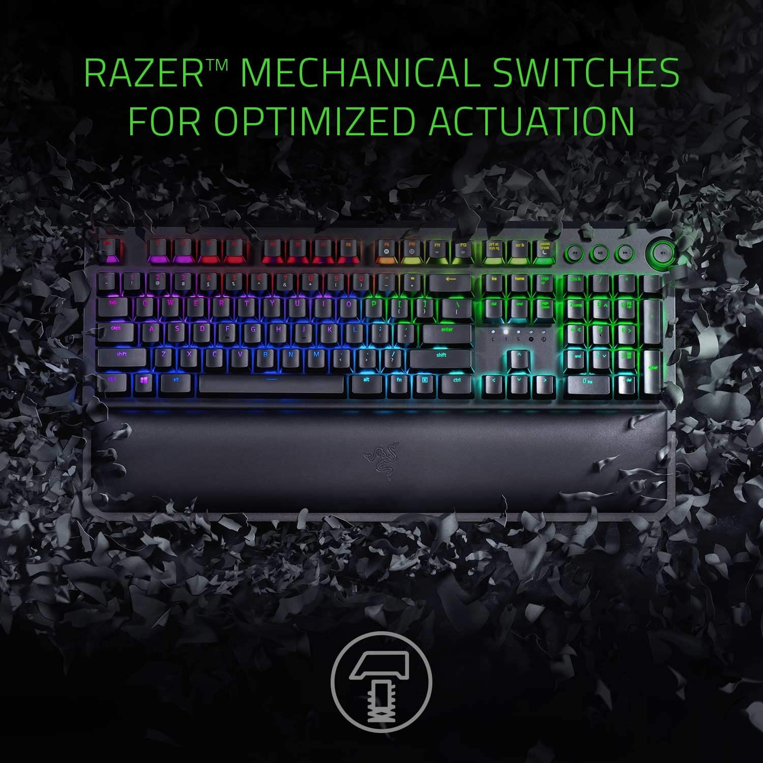 Razer BlackWidow Mechanical Gaming Keyboard: Green