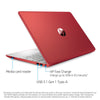HP Laptop, 15.6" HD Display, Intel Quad-core Pentium Silver N5000 Processor, 16GB RAM, 1TB SSD, Intel UHD Graphics, Bluetooth 4.2, Wi-Fi, Webcam, Windows 10 Home S Mode, Scarlet Red