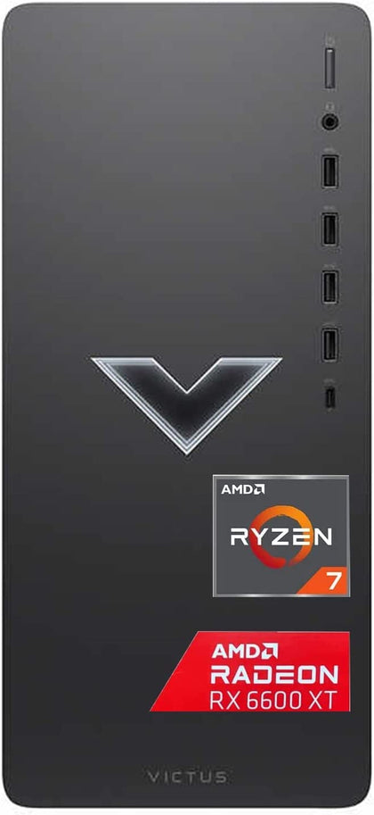 2023 Newest HP Victus Gaming Desktop, AMD Ryzen 7 5700G Processor, 32GB RAM, 1TB PCIe SSD, AMD Radeon RX 6600XT Graphics, 500W Power Supply, Windows 11 Home